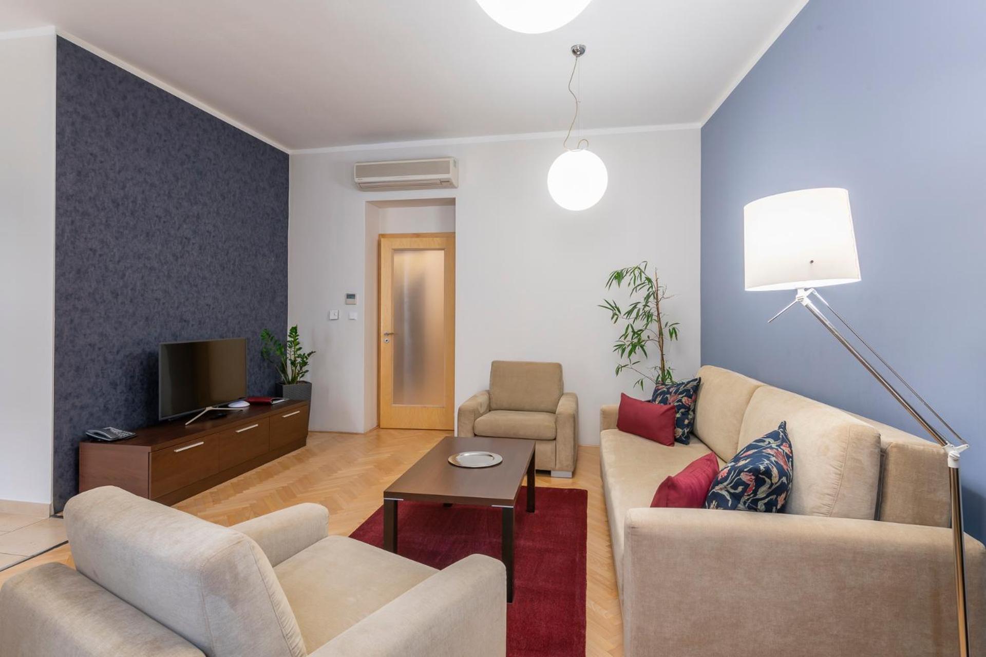 Rezidence Ostrovni Aparthotel Prag Rum bild
