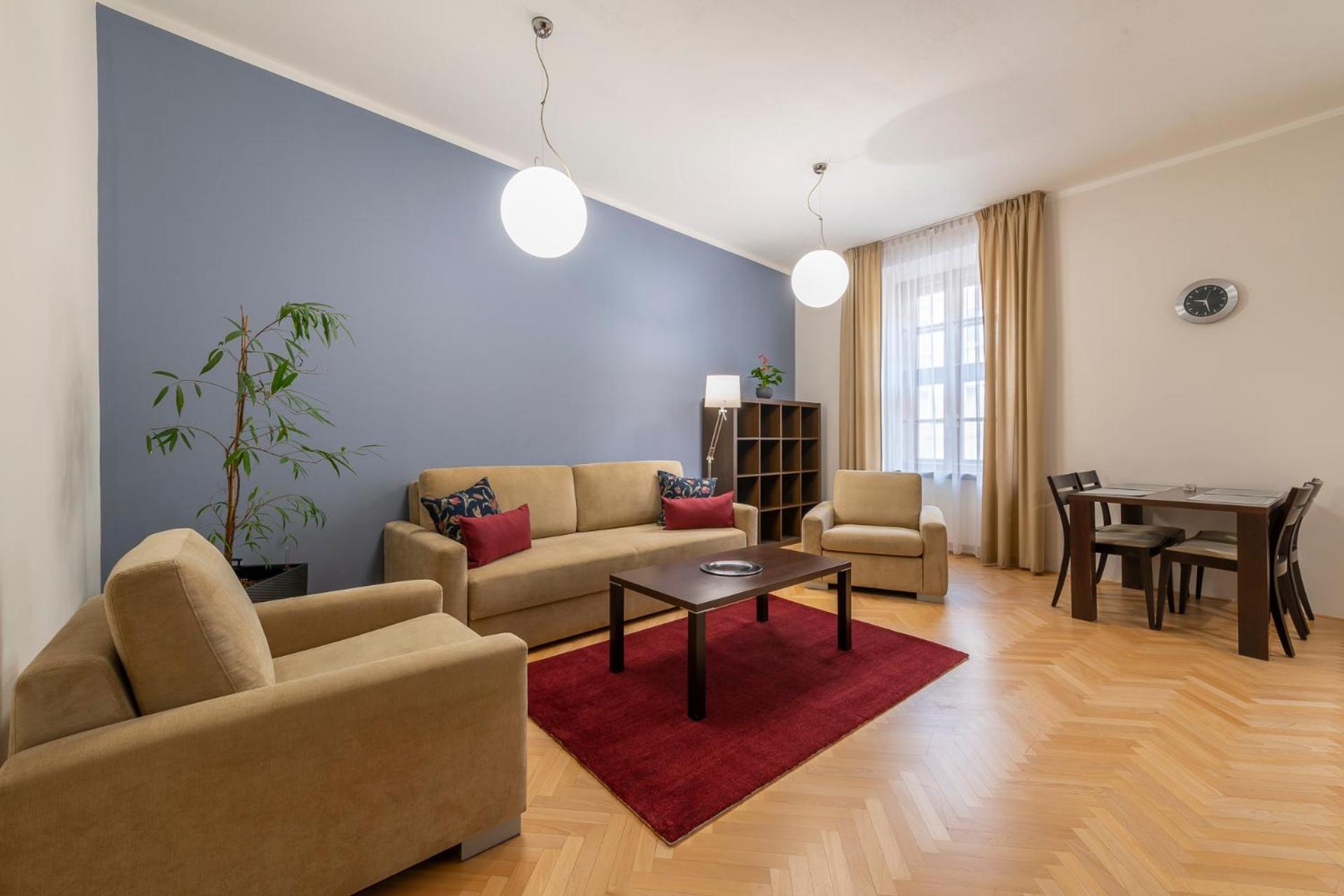 Rezidence Ostrovni Aparthotel Prag Rum bild