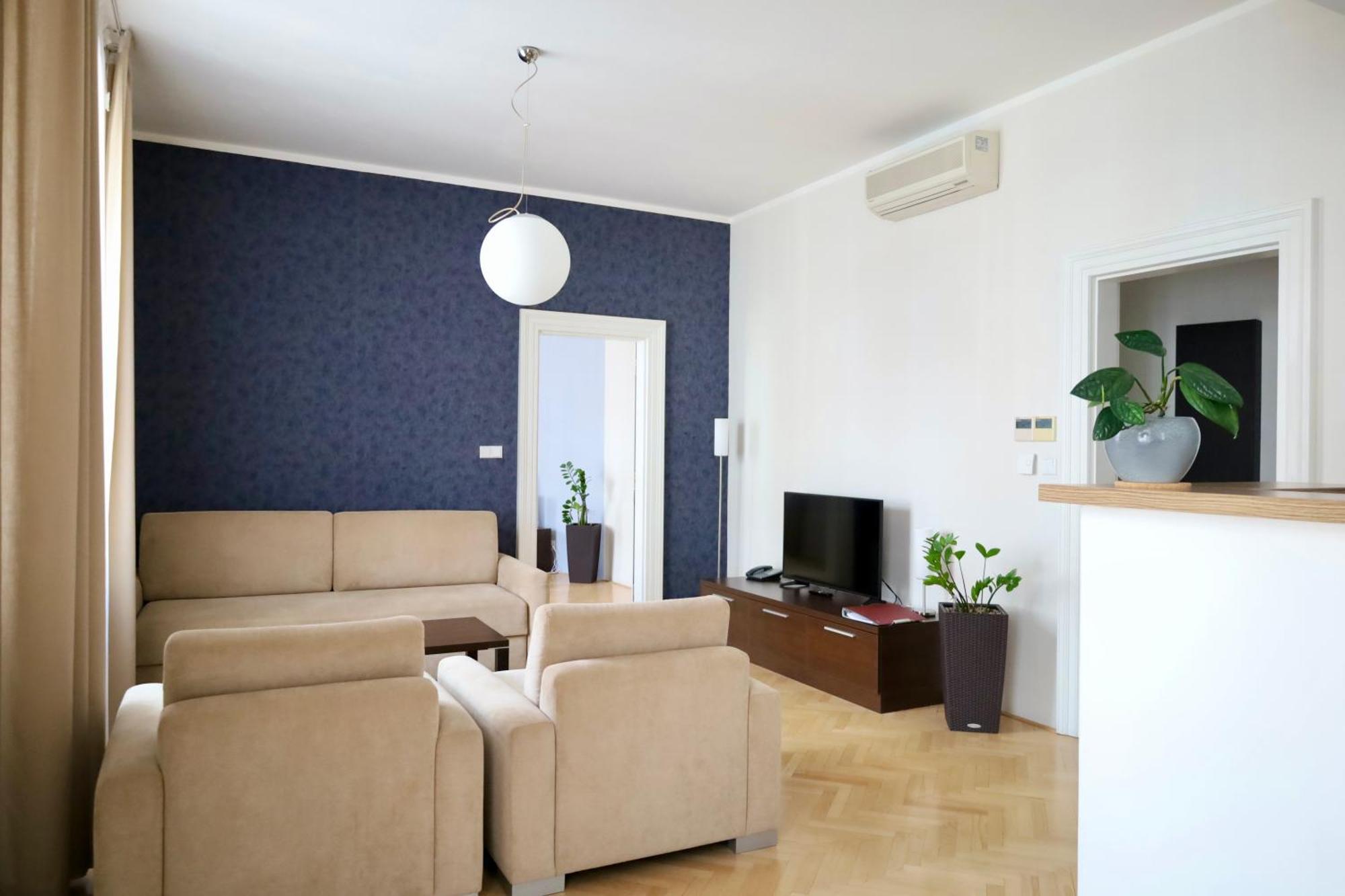 Rezidence Ostrovni Aparthotel Prag Exteriör bild